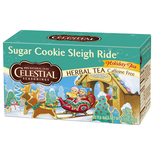 Celestial Seasonings Sugar Cookie Sleigh Ride Caffeine Free Holiday