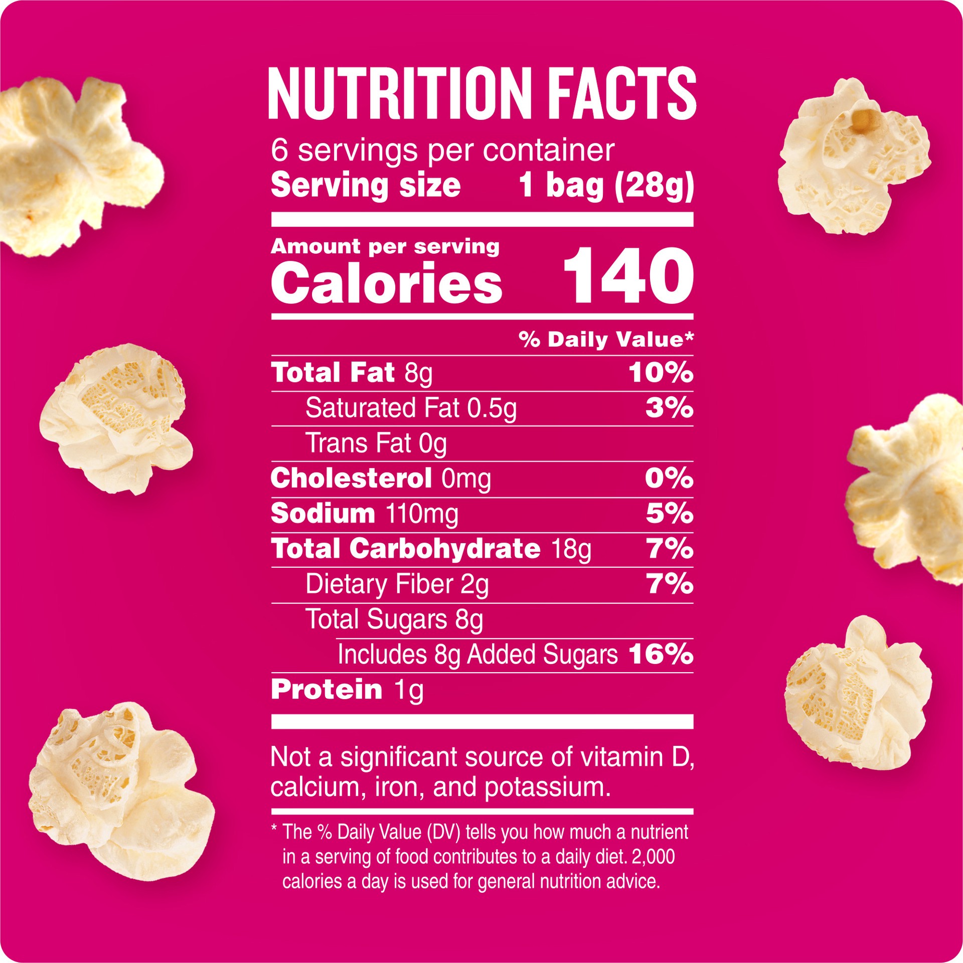 slide 5 of 5, Angie's BOOMCHICKAPOP Sweet & Salty Kettle Corn Popcorn, 1 oz. 6-Count, 6 ct