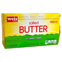 Weis Quality Grade Aa Salted Quarter Butter