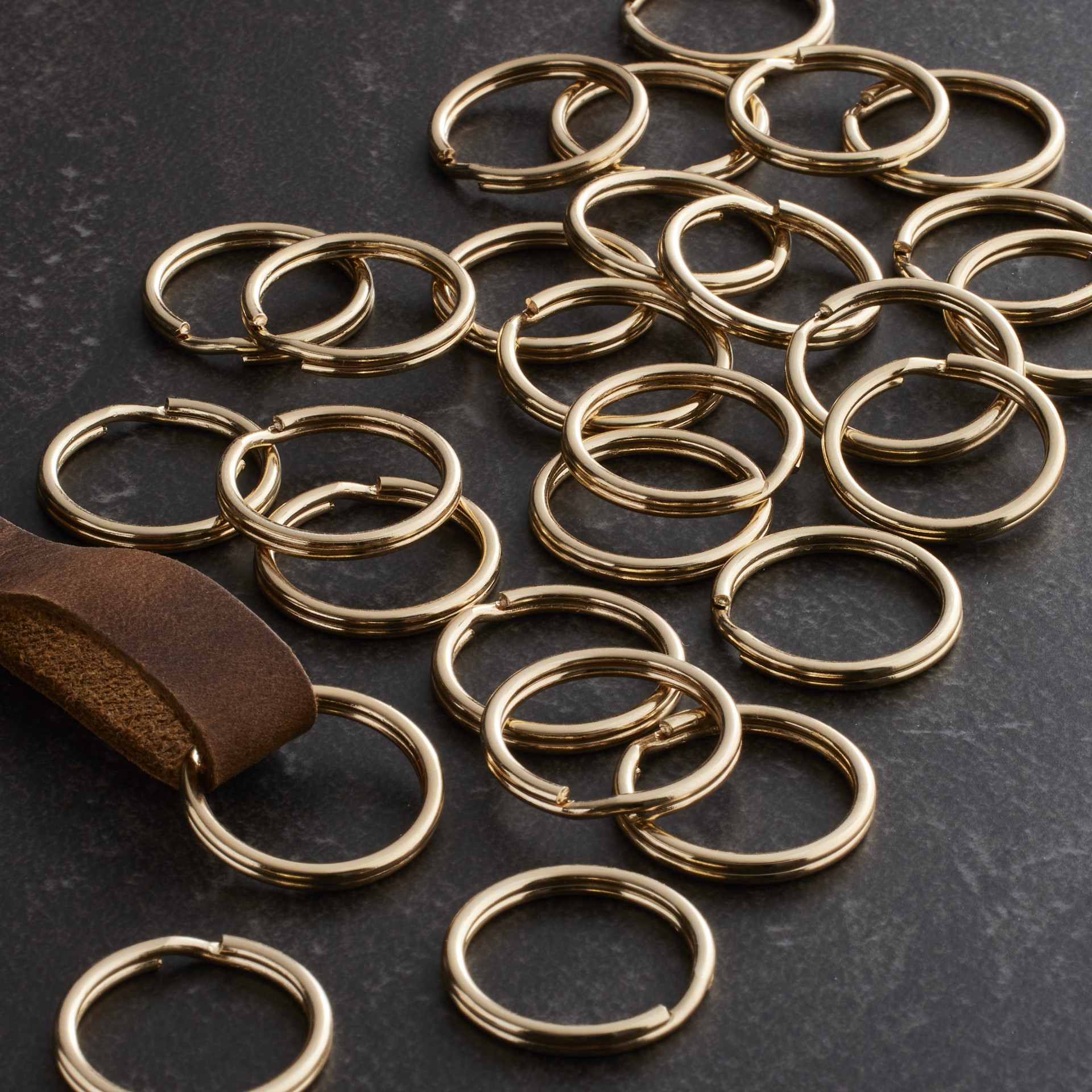 slide 2 of 2, 24mm Split Rings, 28ct. By Bead Landing, 24 mm