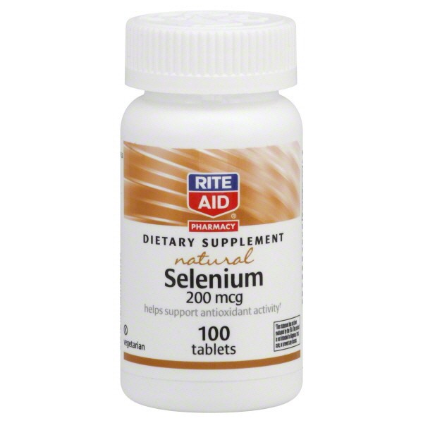 slide 1 of 2, Rite Aid Pharmacy Selenium, 200mcg, 100 ct