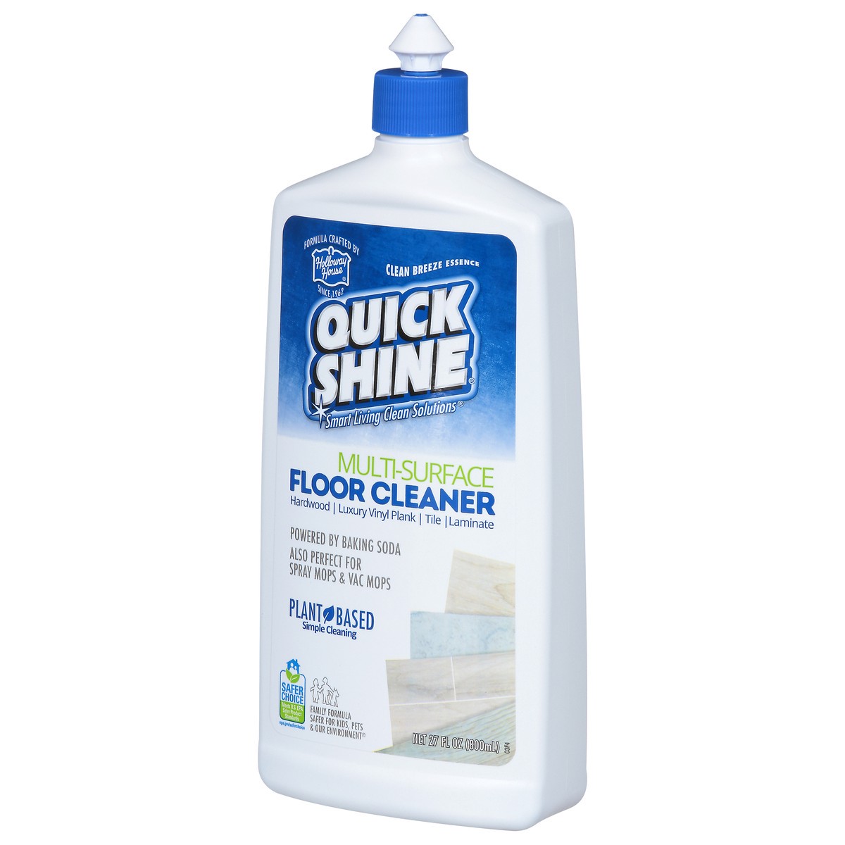 slide 2 of 9, Quick Shine Multi-Surface Clean Breeze Essence Floor Cleaner 27 oz, 27 oz