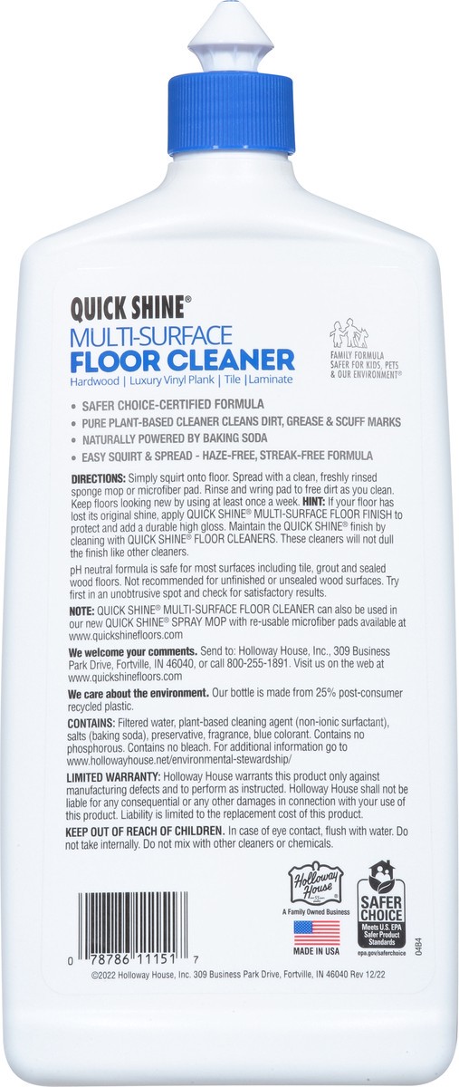 slide 4 of 9, Quick Shine Multi-Surface Clean Breeze Essence Floor Cleaner 27 oz, 27 oz