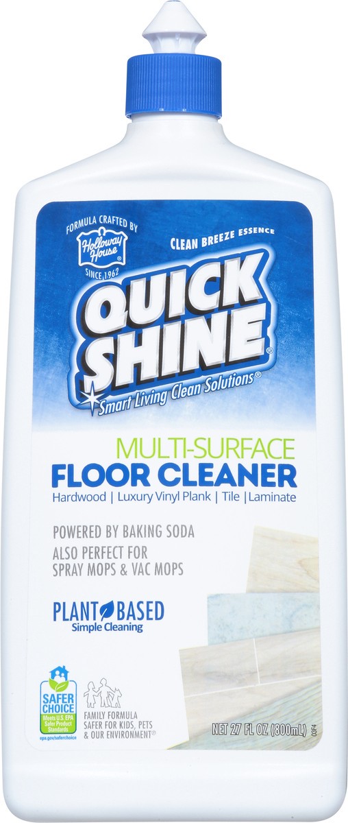 slide 5 of 9, Quick Shine Multi-Surface Clean Breeze Essence Floor Cleaner 27 oz, 27 oz