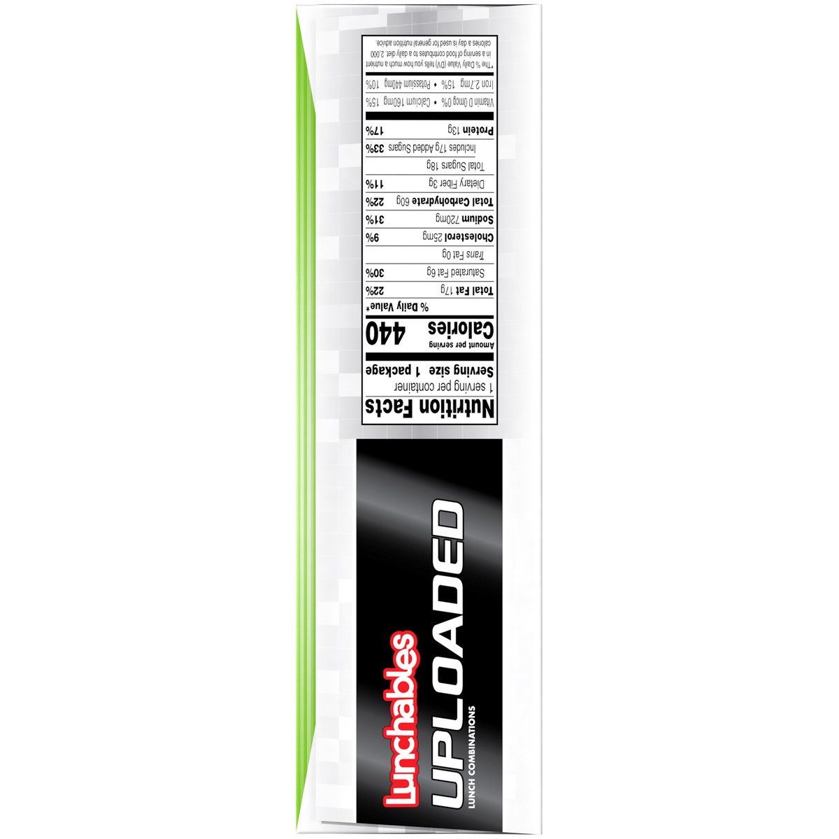 slide 8 of 9, Lunchables Uploaded 6-Inch Ham & American Cheese Sub Sandwich Meal Kit with Water, Chocolate Sandwich Cookies, Pringles Potato Crisps & Kool-Aid Tropical Punch Single, 15 oz Box, 15 oz