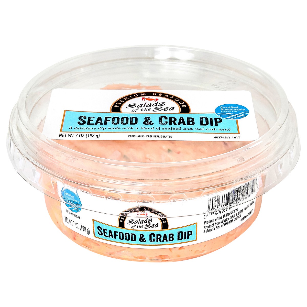 slide 1 of 9, Salads of the Sea Seafood & Crab Dip 7 oz, 7 oz