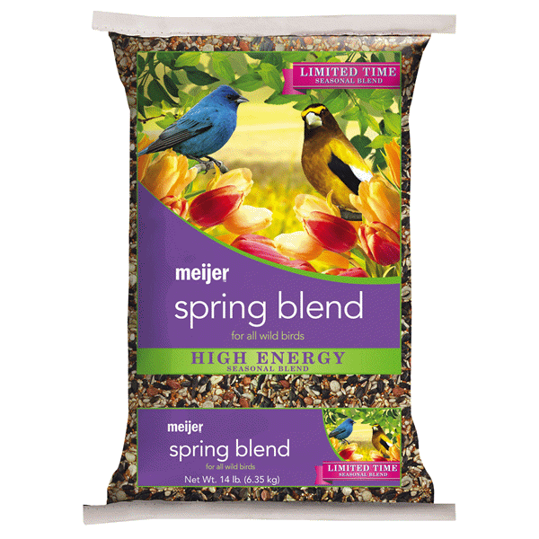 slide 1 of 1, Meijer Spring Blend Wild Bird Food, 14 lb