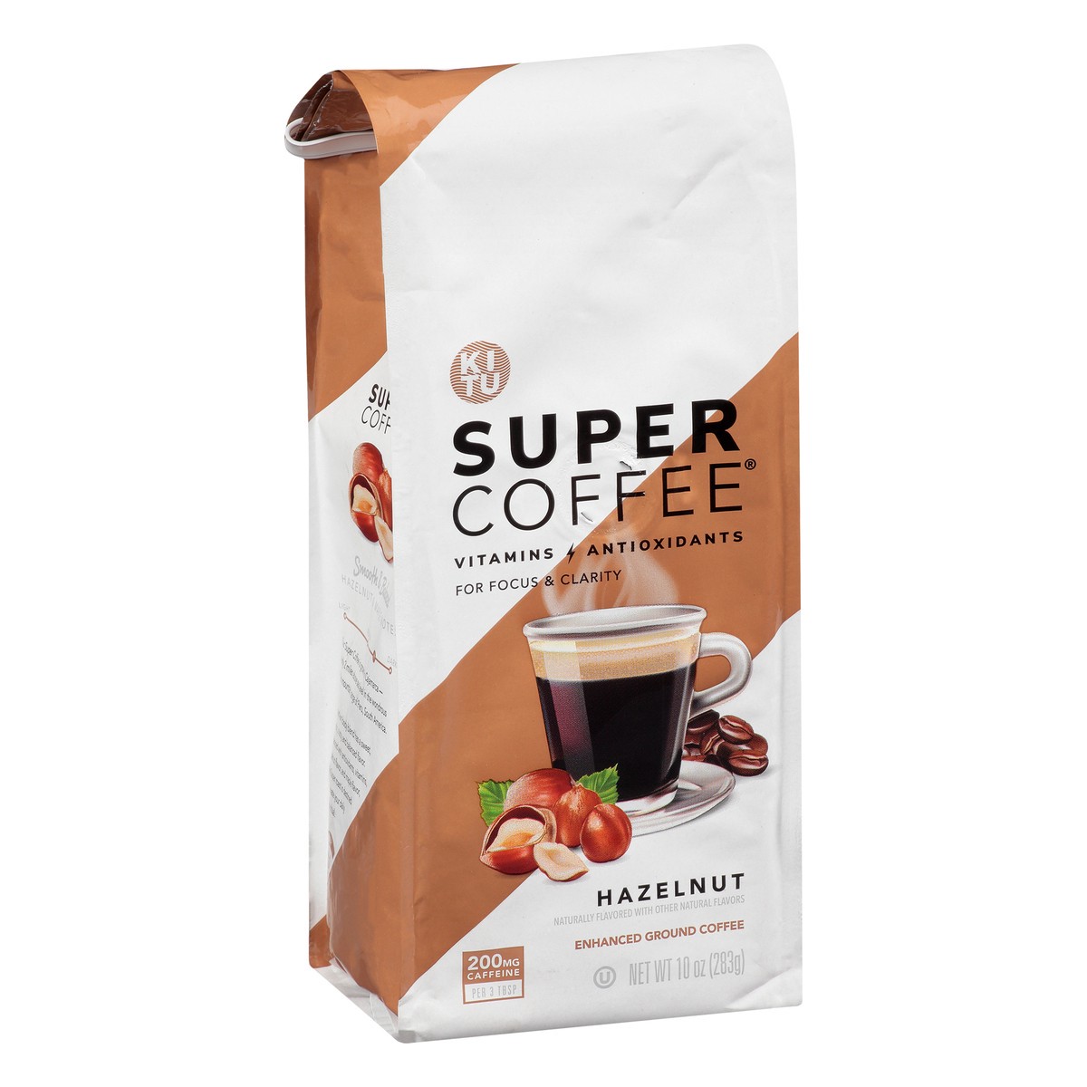 slide 5 of 9, Super Coffee Ground Enhanced Hazelnut Coffee 10 oz, 10 oz