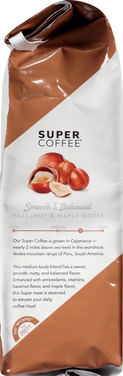 slide 7 of 9, Super Coffee Ground Enhanced Hazelnut Coffee 10 oz, 10 oz