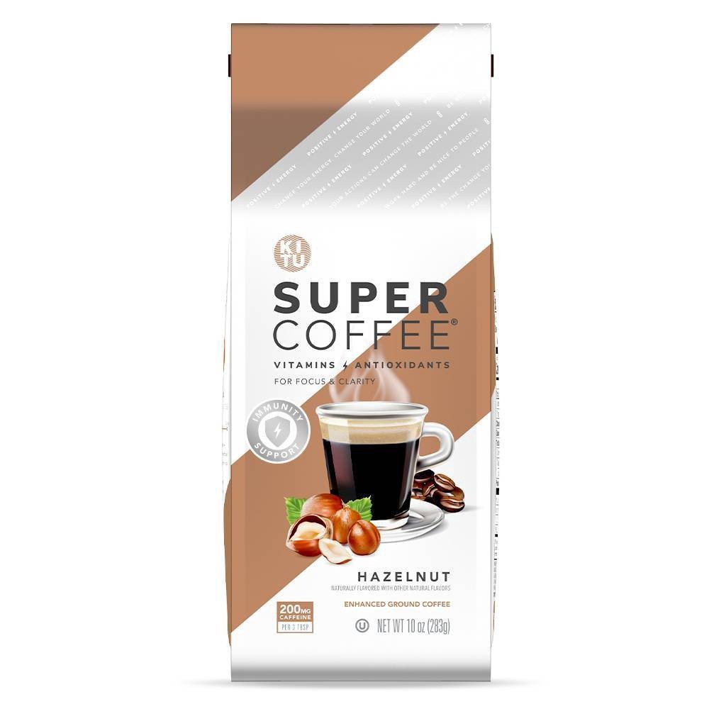 slide 1 of 9, Super Coffee Ground Enhanced Hazelnut Coffee 10 oz, 10 oz