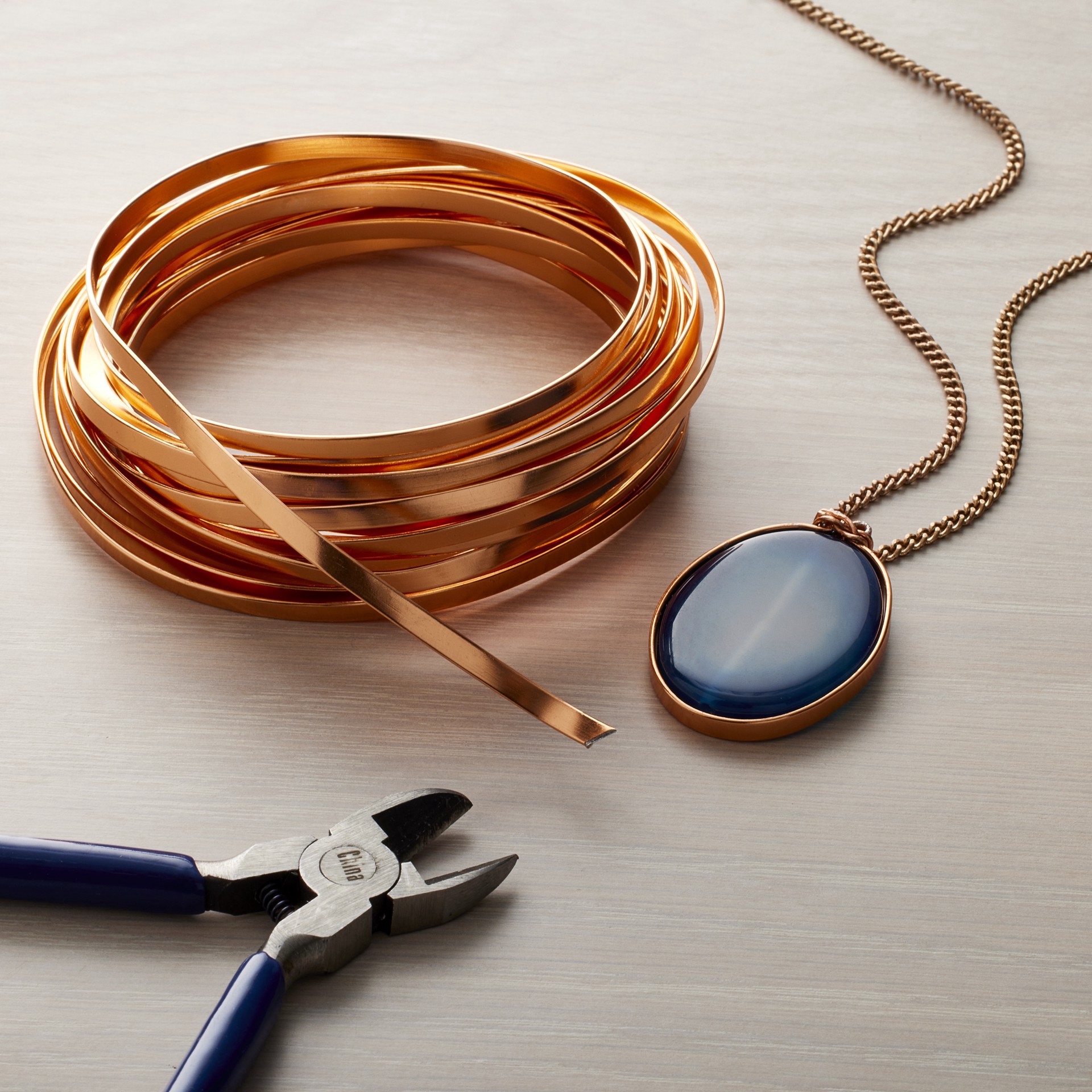slide 2 of 3, 18 Gauge Copper Flat Wire By Bead Landing, 18 gauge