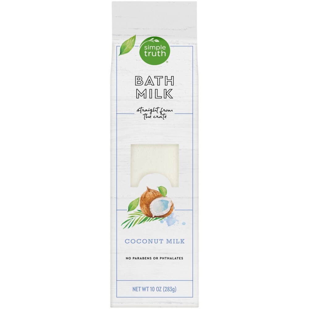 slide 1 of 1, Simple Truth Beauty Crate Coconut Milk Bath Milk, 10 oz