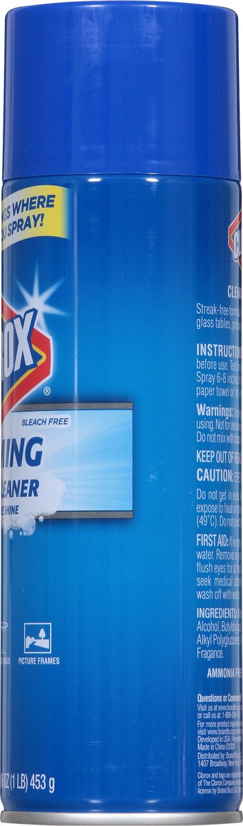 slide 8 of 9, Clorox Foaming Glass Cleaner 16 oz, 16 oz