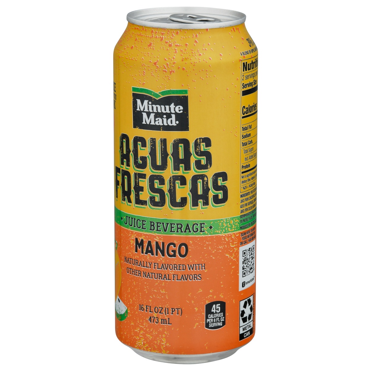 slide 3 of 9, Minute Maid Aguas Frescas Mango Can, 16 fl oz