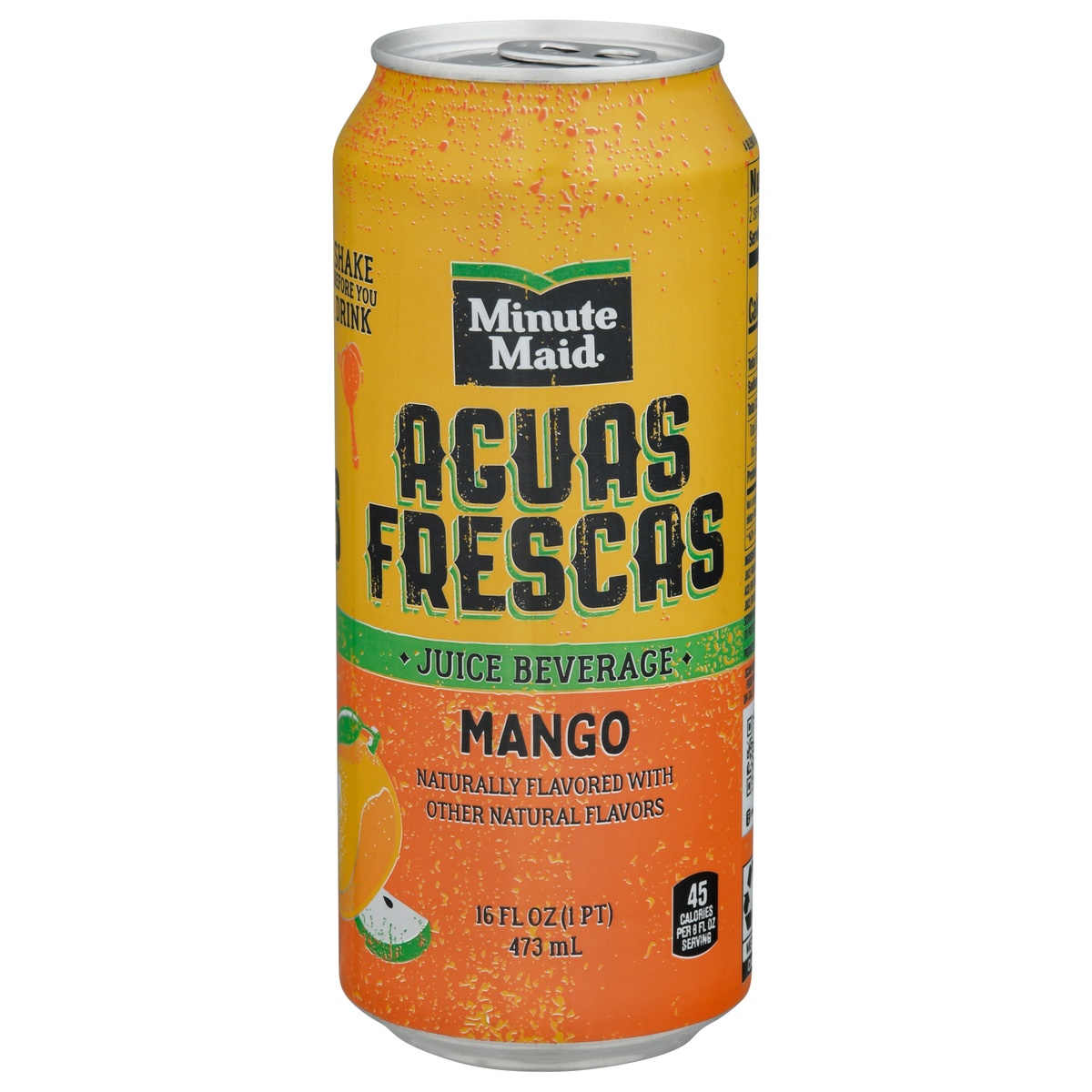 slide 1 of 9, Minute Maid Aguas Frescas Mango Can, 16 fl oz