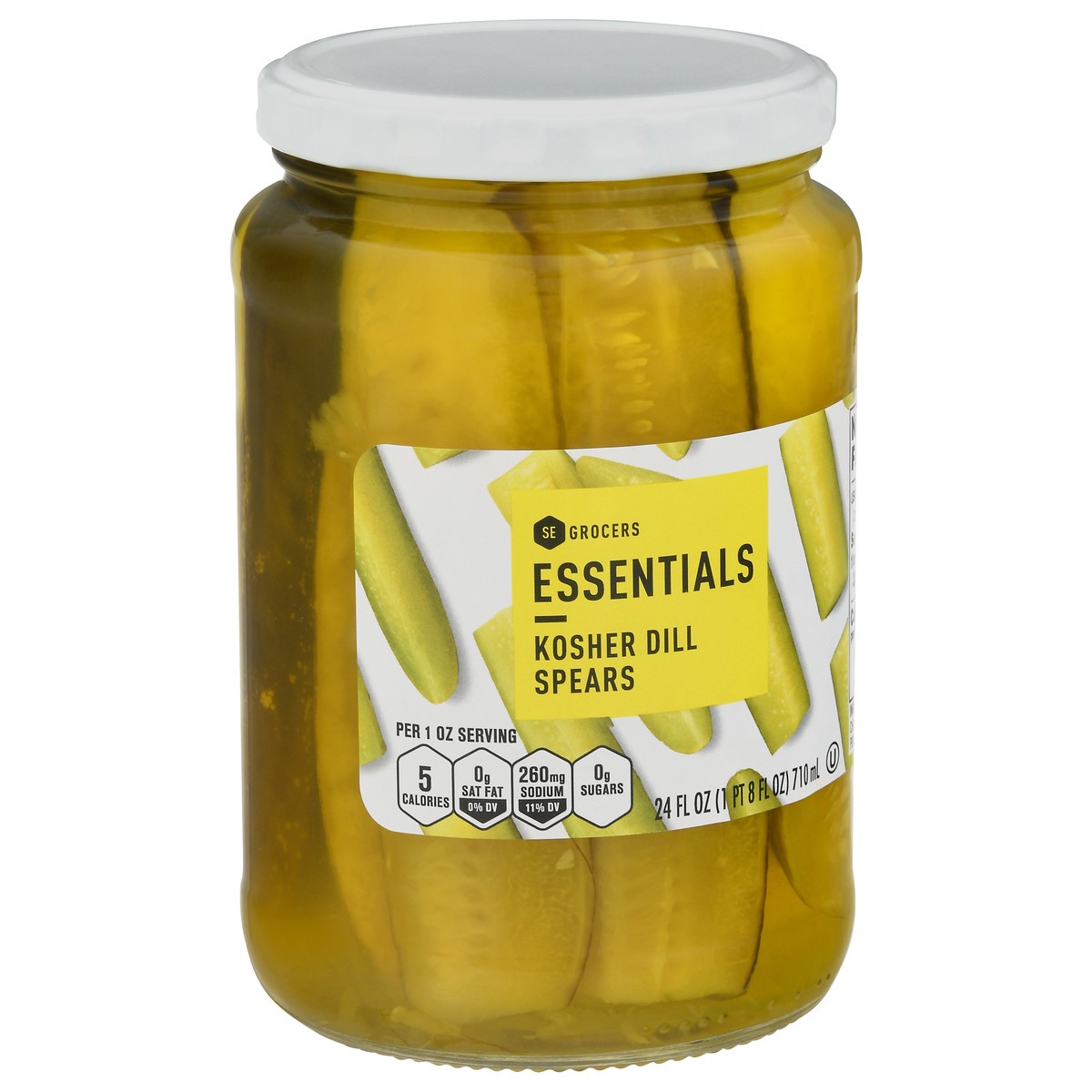 slide 11 of 12, Essentials Kosher Dill Spears, 24 oz