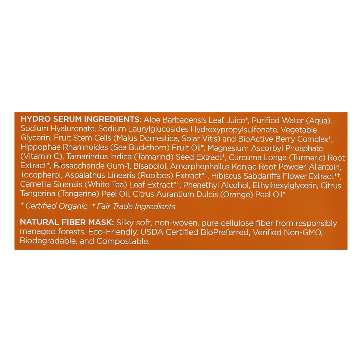 slide 3 of 9, Andalou Naturals Instant Brighten And Tighten Hydro Serum Facial Mask, 0.6 fl oz