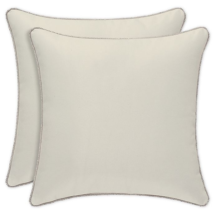 slide 2 of 2, J. Queen New York Dream Square Throw Pillow - Natural, 16 in