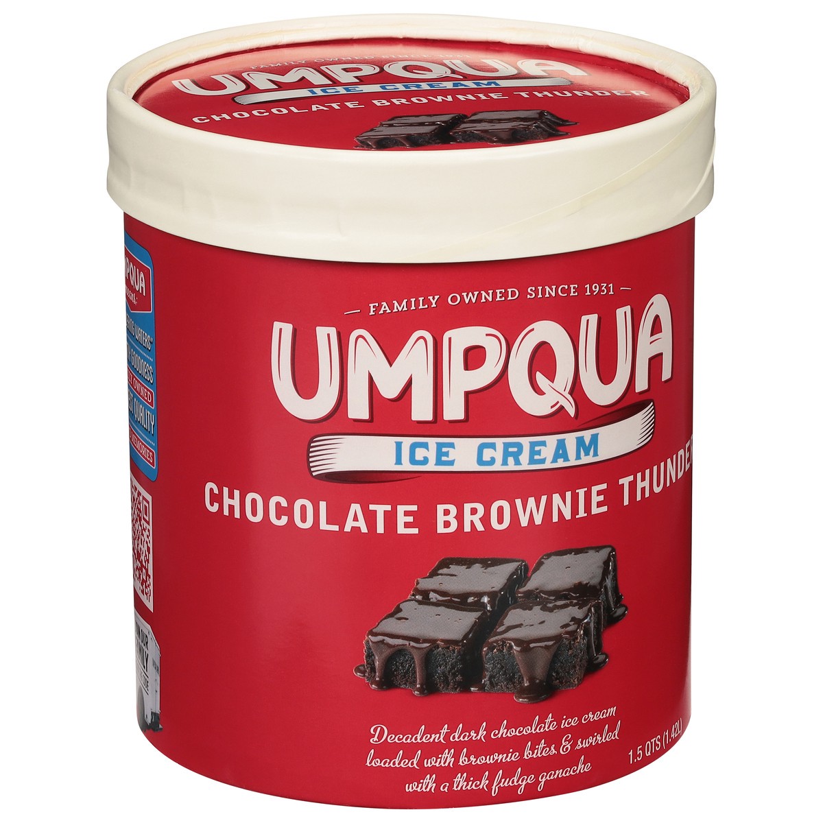 slide 7 of 9, Umpqua Chocolate Brownie Thunder Ice Cream 1.5 qt, 1.5 qt
