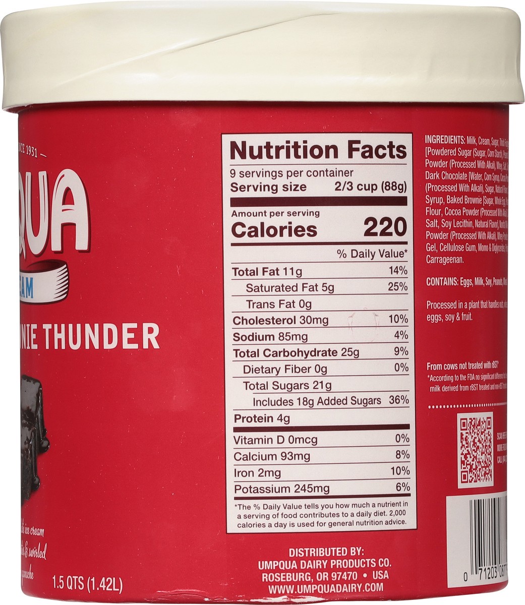 slide 5 of 9, Umpqua Chocolate Brownie Thunder Ice Cream 1.5 qt, 1.5 qt