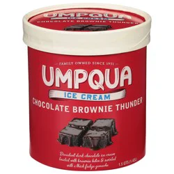 Umpqua Chocolate Brownie Thunder Ice Cream 1.5 qt