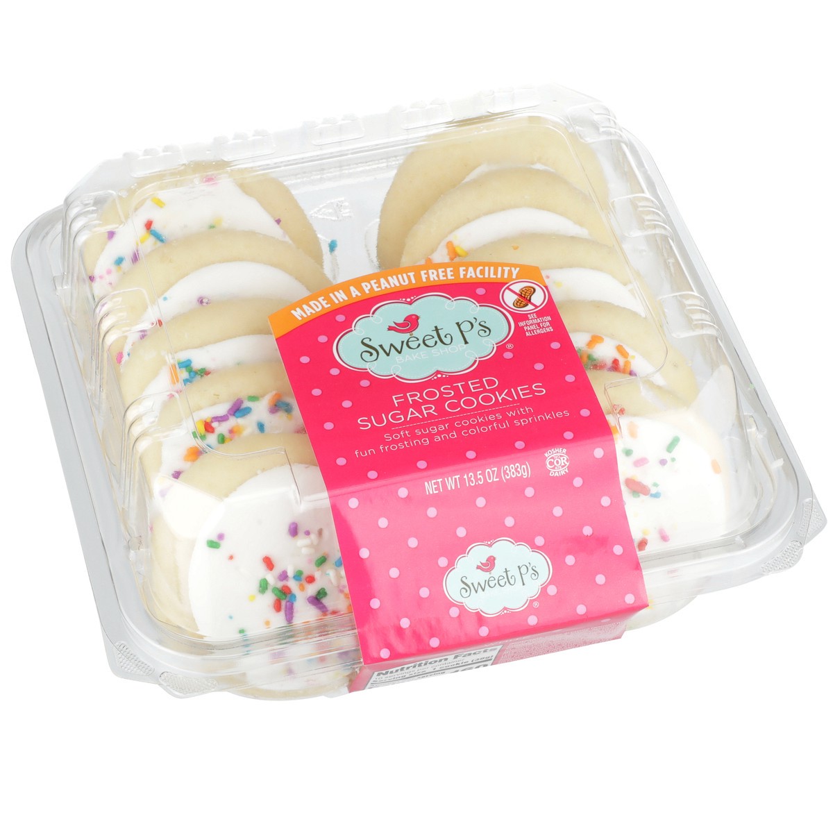 slide 2 of 9, Sweet P's Frosted White Sugar Cookies, 13.5 oz