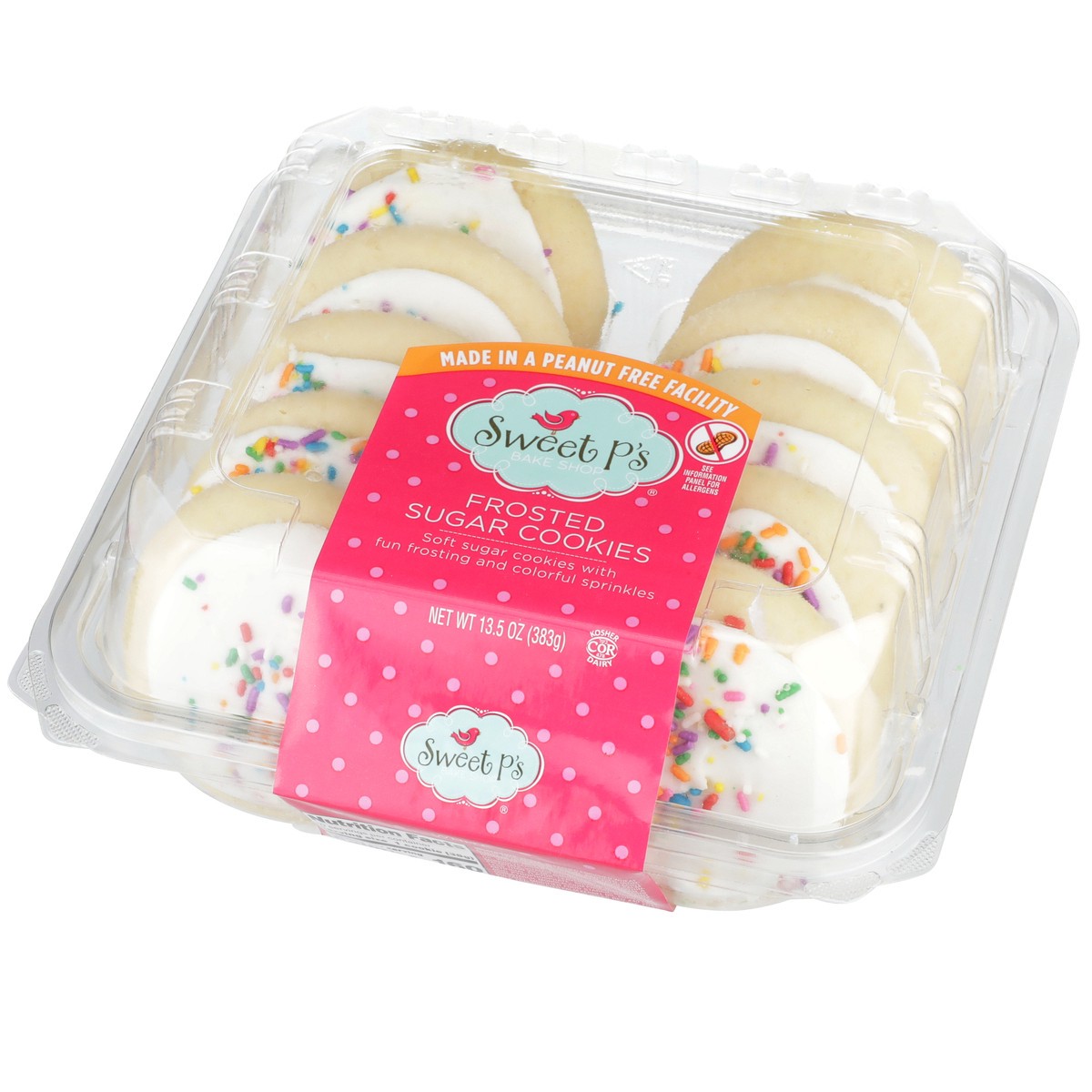 slide 3 of 9, Sweet P's Frosted White Sugar Cookies, 13.5 oz