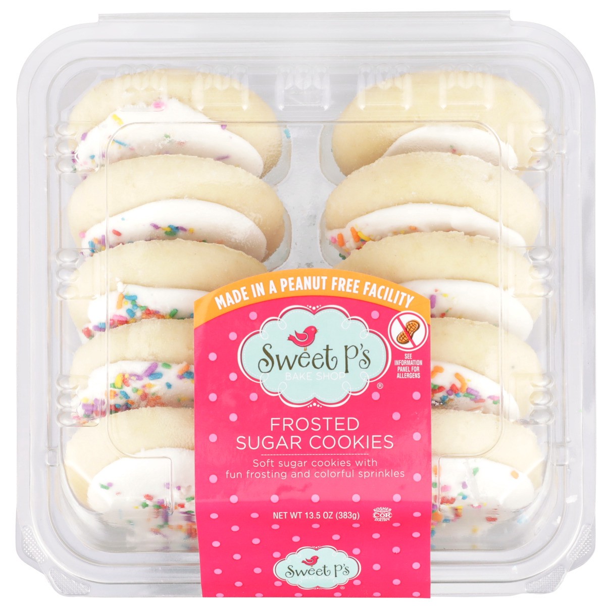 slide 8 of 9, Sweet P's Frosted White Sugar Cookies, 13.5 oz