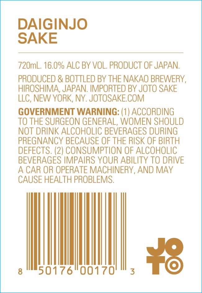 slide 2 of 6, Joto Sake - Daiginjo, 300 ml (300x12), 300 ml