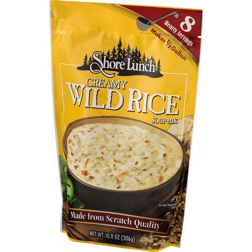 slide 3 of 9, Shore Lunch Creamy Wild Rice Soup Mix, 11 oz