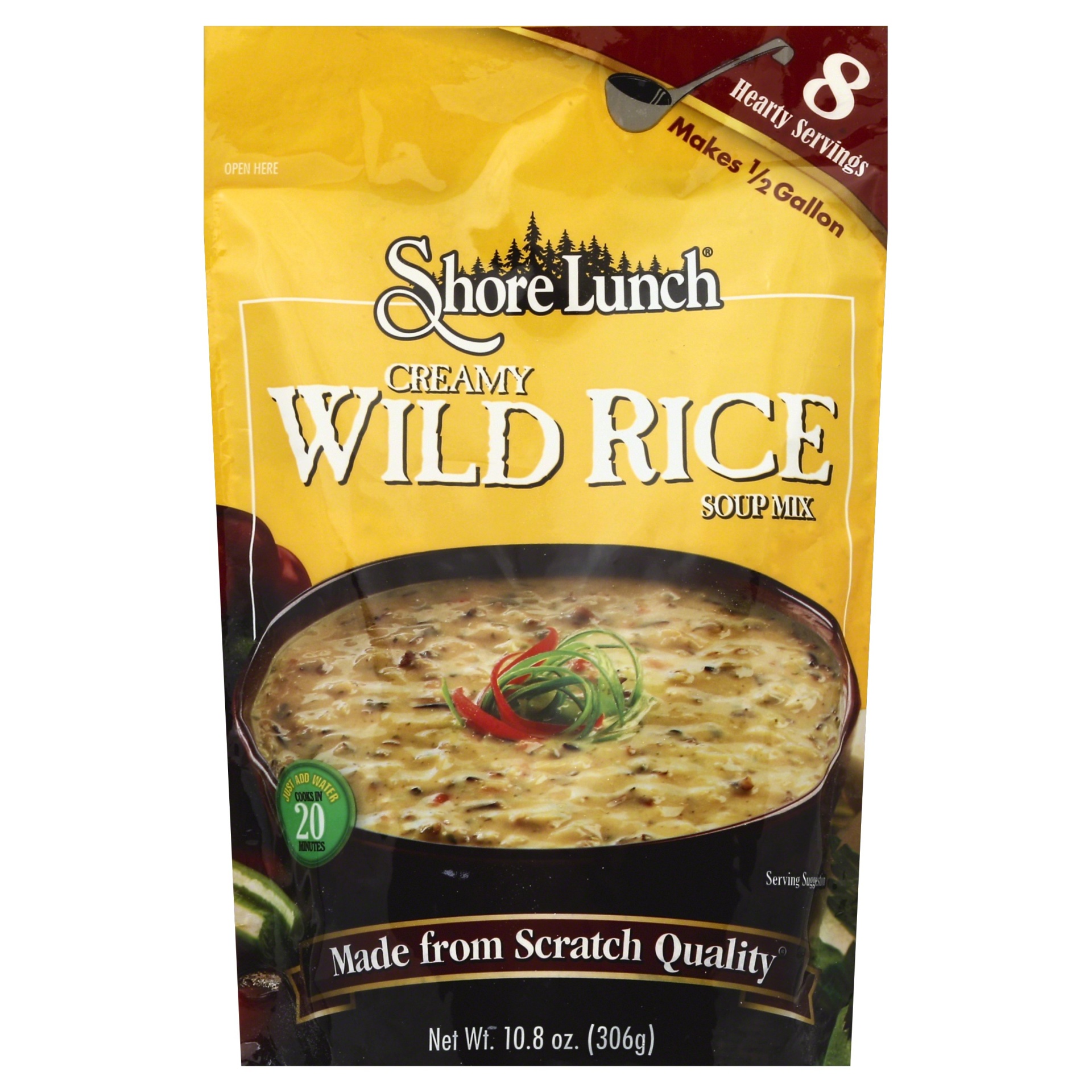 slide 1 of 9, Shore Lunch Creamy Wild Rice Soup Mix, 11 oz