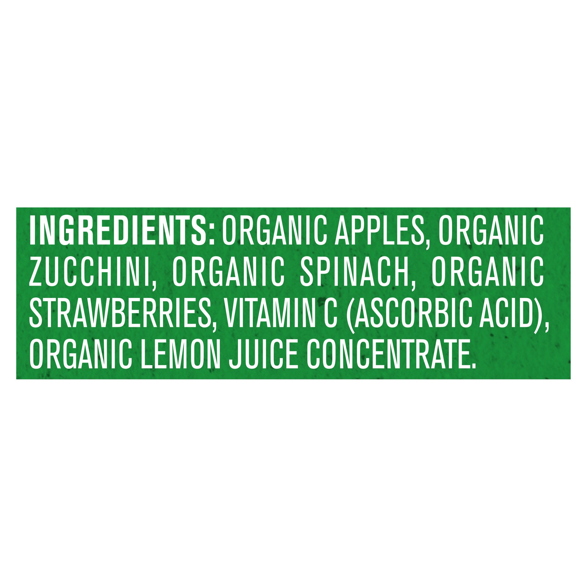 slide 4 of 5, Gerber Organic Baby Food,Apple Zucchini Spinach Strawberry, 3.5 oz
