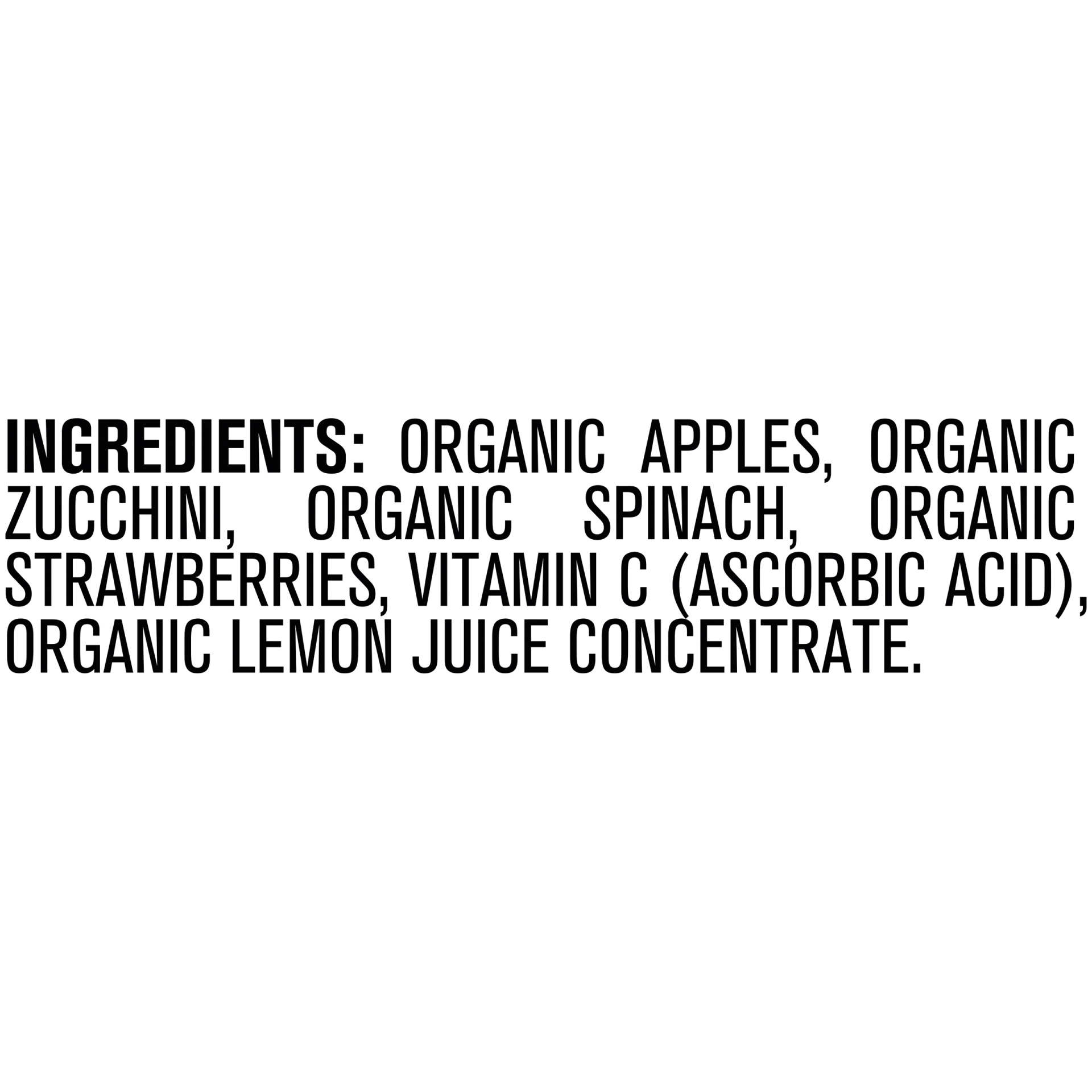 slide 5 of 6, Gerber 2nd Foods Organic Apples Zucchini Spinach Strawberries Pouch, 3.5 oz