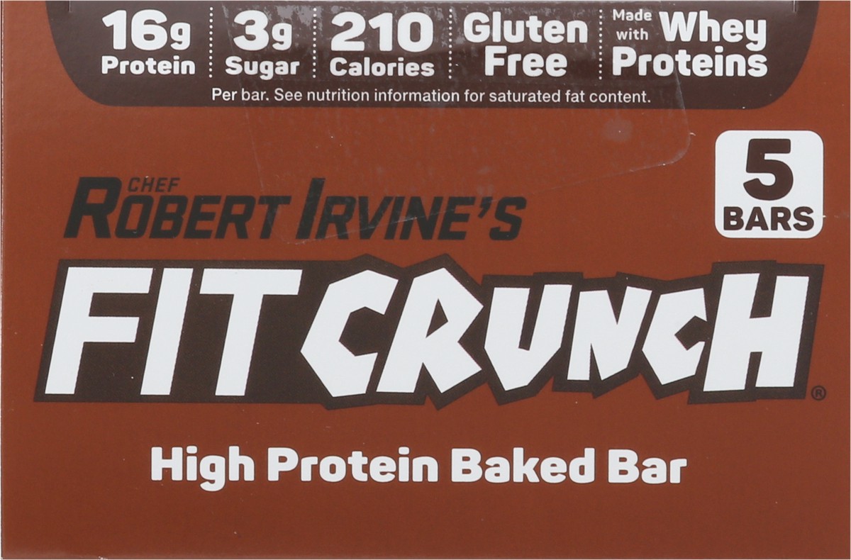 slide 3 of 11, FITCRUNCH Baked Chocolate Chip Cookie Dough Protein Bars 5 - 1.62 oz Wrappers, 5 ct
