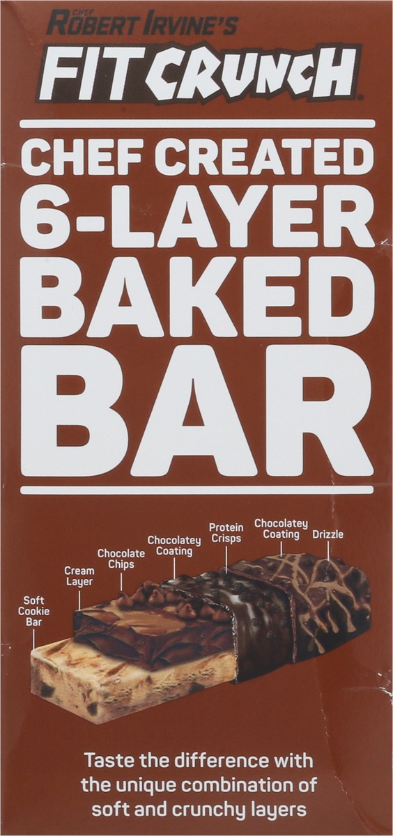 slide 9 of 11, FITCRUNCH Baked Chocolate Chip Cookie Dough Protein Bars 5 - 1.62 oz Wrappers, 5 ct