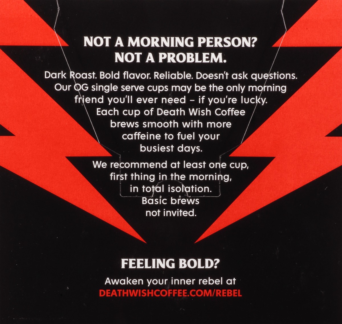 Death Wish Coffee Co Coffee, Medium Roast, Single Serve Pods - 18 pack, 0.44 oz pods