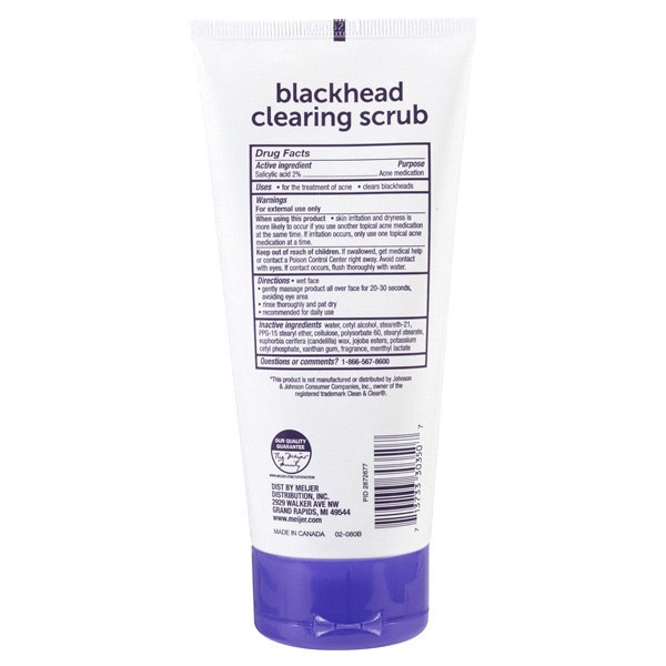 slide 4 of 5, Meijer Blackhead Clearing Scrub, 5 oz