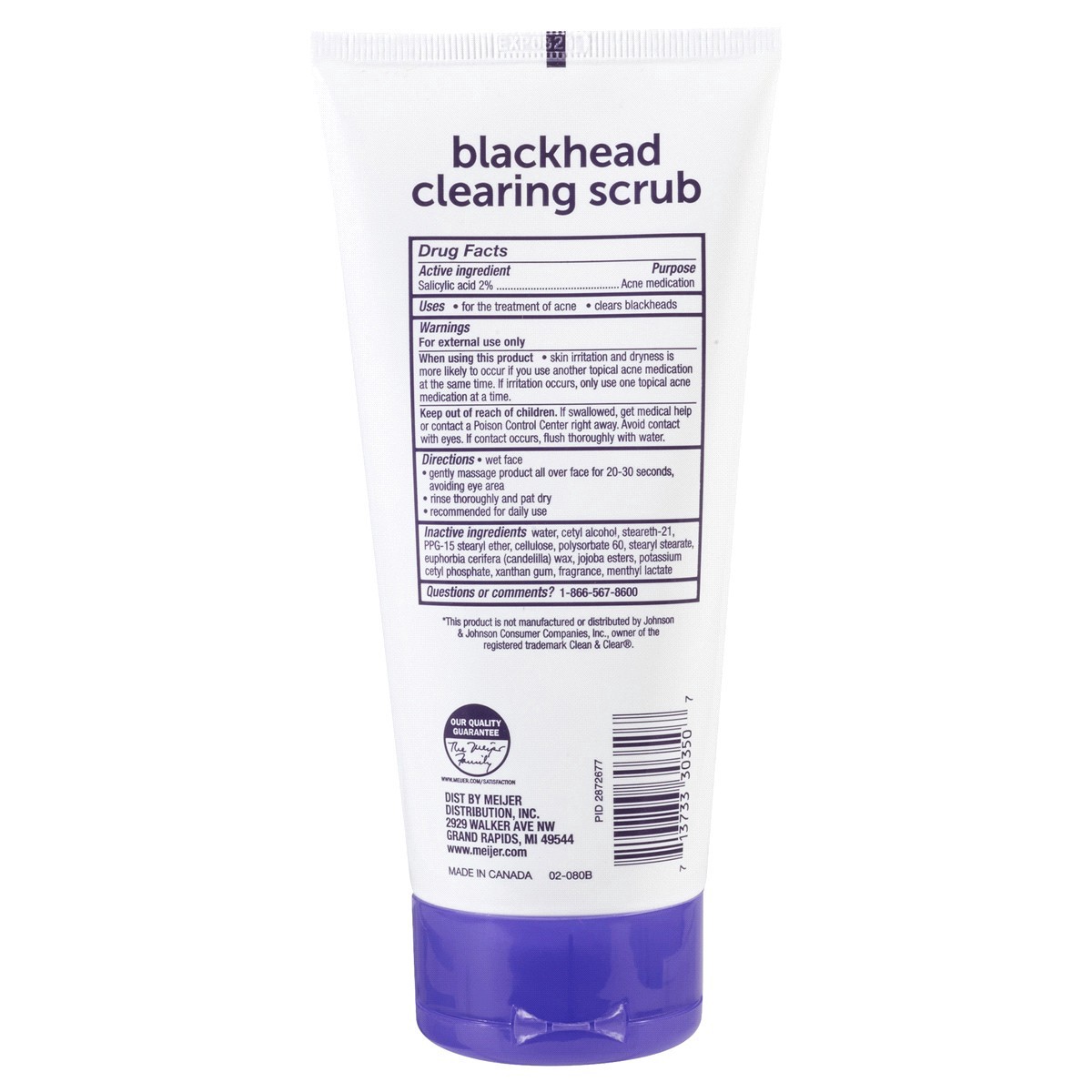 slide 5 of 5, Meijer Blackhead Clearing Scrub, 5 oz