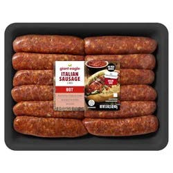 Giant Eagle Italian Sausage Links, Hot, Value Size