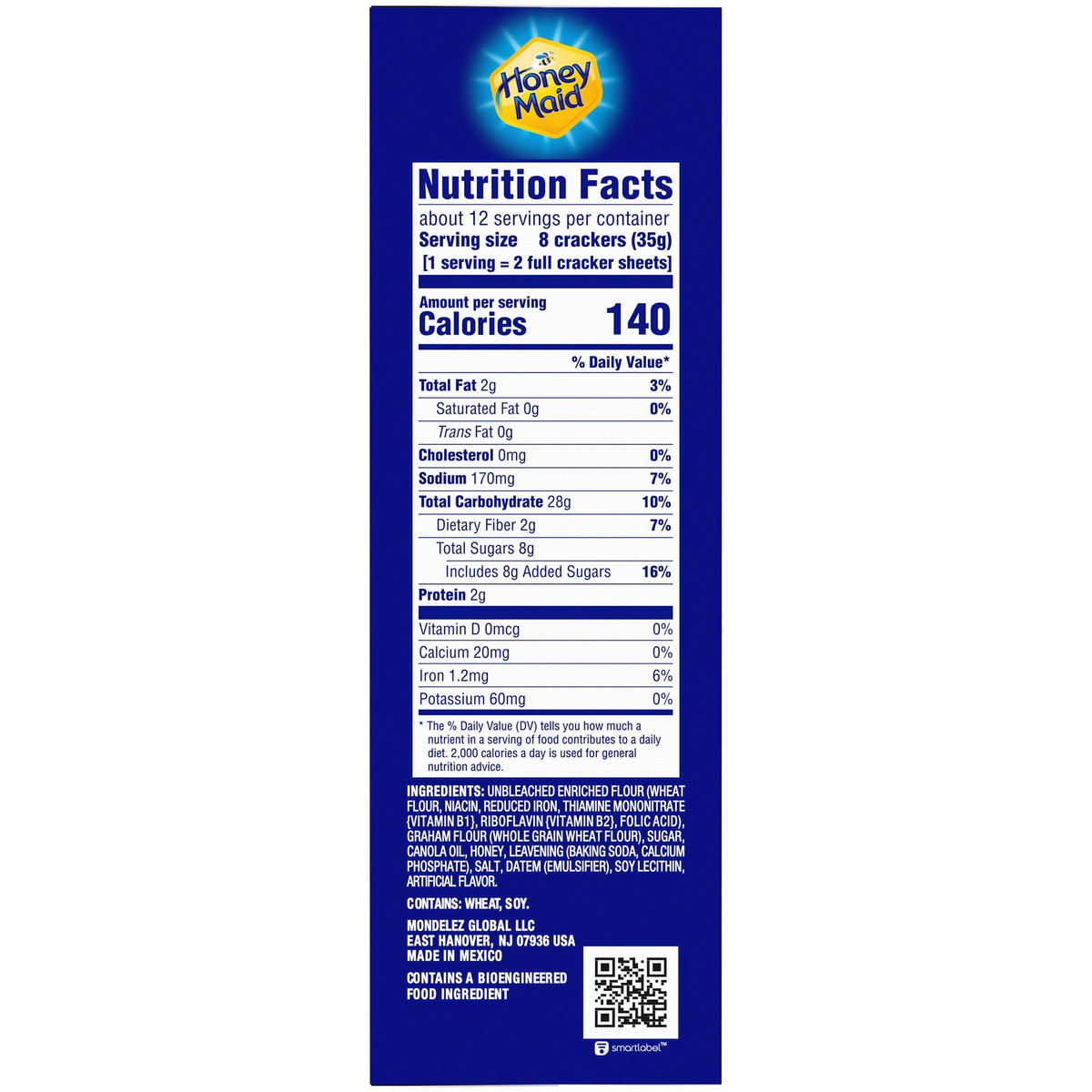 slide 8 of 9, Honey Maid Low Fat Honey Graham Crackers, 14.4 oz, 14.4 oz