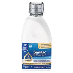 Similac 360 Total Care Ready to Feed Milk-Based Infant Formula with Iron Baby 32 fl oz
