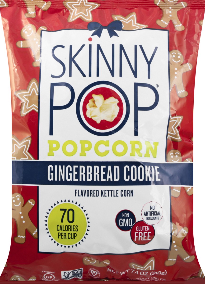 slide 6 of 13, SkinnyPop Gingerbread Cookie Popcorn 7.4 oz, 7.4 oz