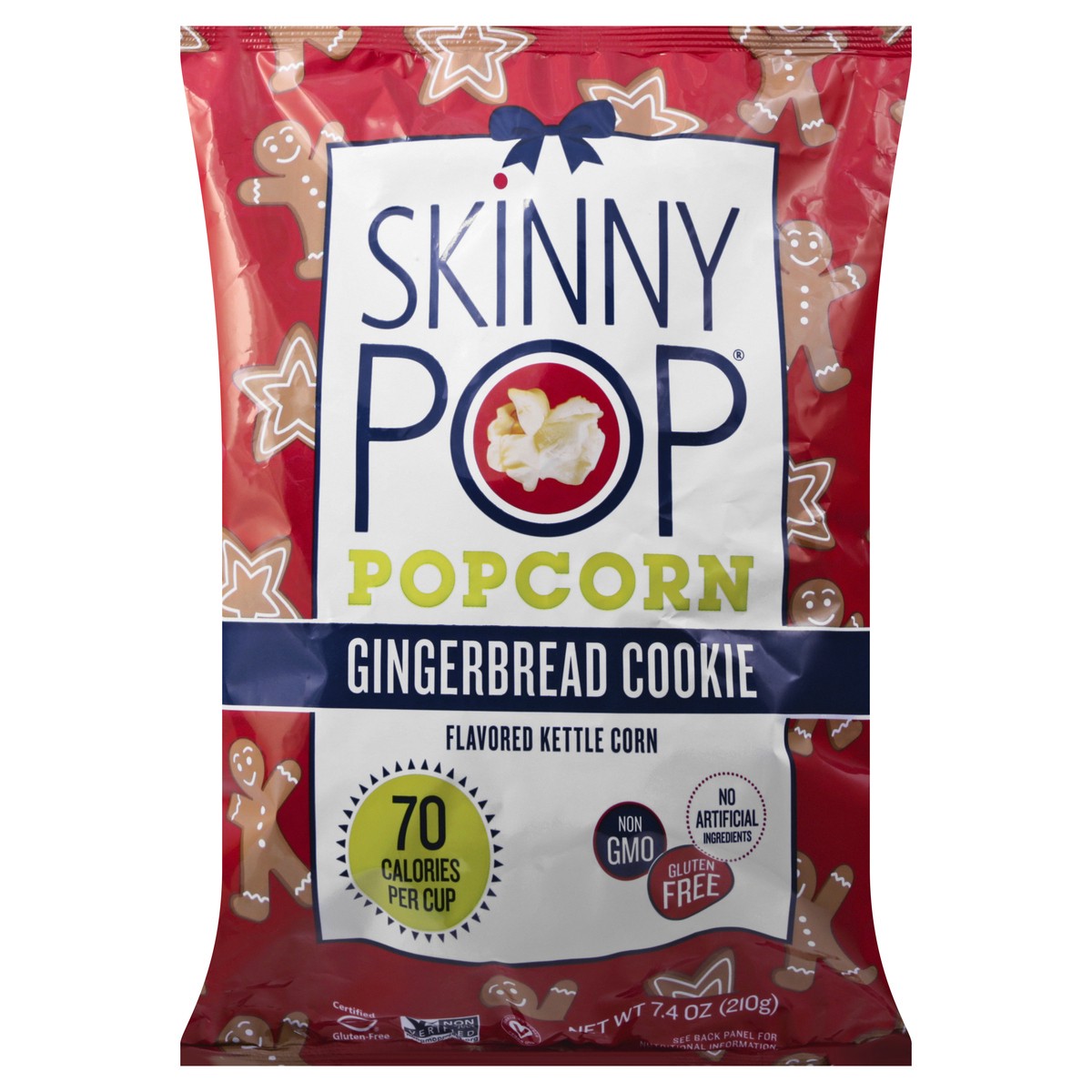 slide 12 of 13, SkinnyPop Gingerbread Cookie Popcorn 7.4 oz, 7.4 oz