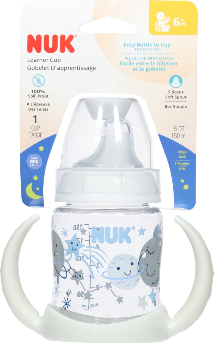 slide 6 of 9, Nuk Girl Glow In The Dark Learner Cup, 1 ct