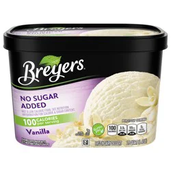 Breyers Frozen Dairy Dessert No Sugar Added Vanilla, 48 oz