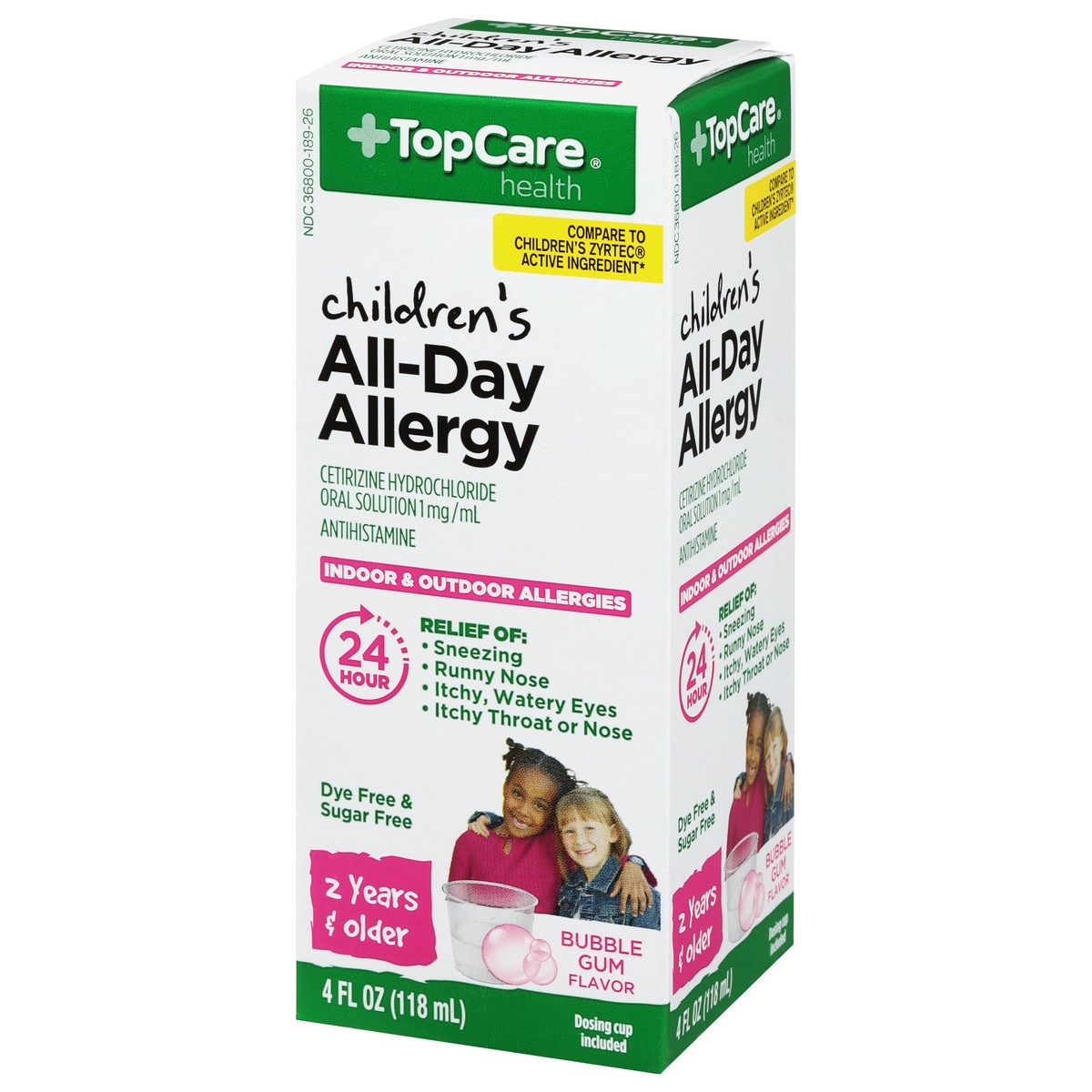 slide 6 of 10, TopCare Health Children's Bubble Gum Flavor Antihistamine 4 fl oz, 4 fl oz