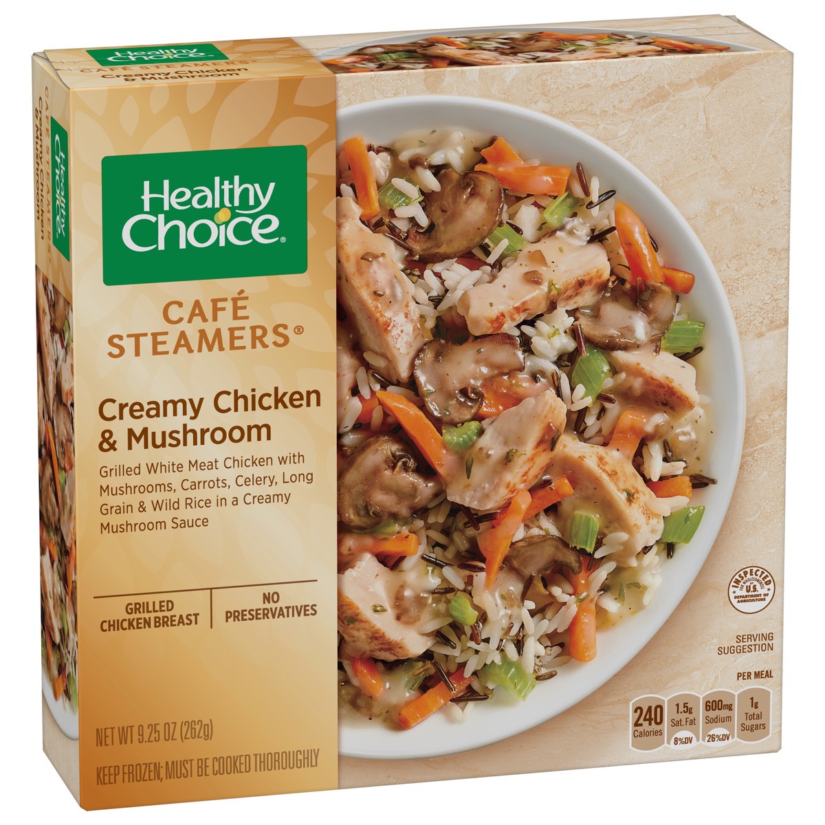 slide 9 of 9, Healthy Choice Cafe Steamers Creamy Chicken & Mushroom 9.25 oz, 9.25 oz