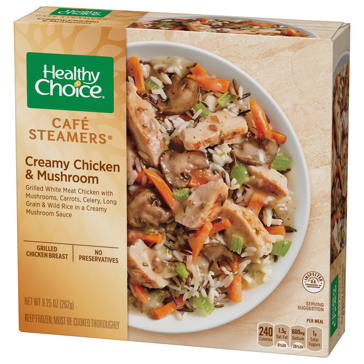 slide 7 of 9, Healthy Choice Cafe Steamers Creamy Chicken & Mushroom 9.25 oz, 9.25 oz