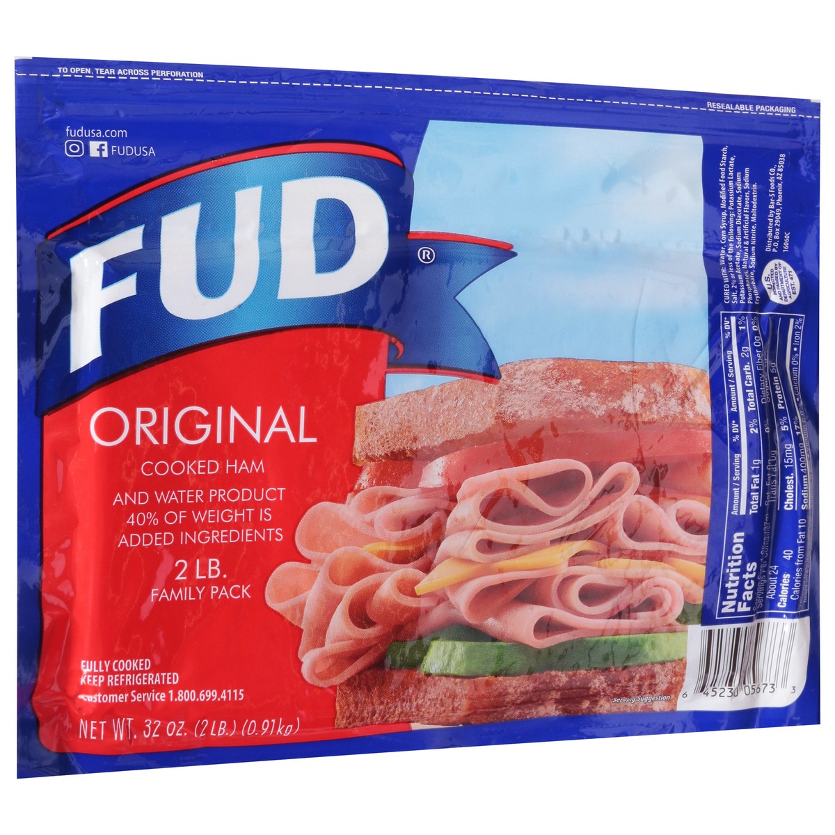 slide 4 of 12, FUD Original Cooked Ham 32 oz, 32 oz