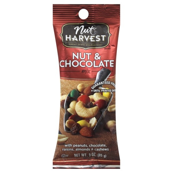 slide 1 of 1, Nut Harvest Mix, Nut & Chocolate, 3 oz